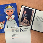 To our surprise and delight, we received correspondence featuring a postmark from Buckingham Palace and a Royal crest!