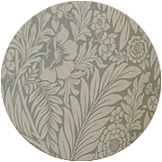 Attractive William Morris-style wallpaper was hung on a ‘feature’ wall. Attractive William Morris-style wallpaper was hung on a ‘feature’ wall.