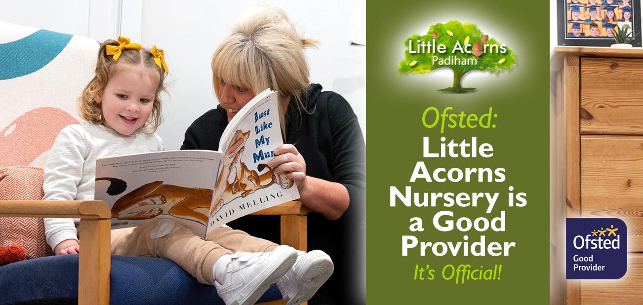 Ofsted: Little Acorns Nursery is a ‘Good Provider’ - it's Official! Ofsted: Little Acorns Nursery is a ‘Good Provider’ - it's Official!