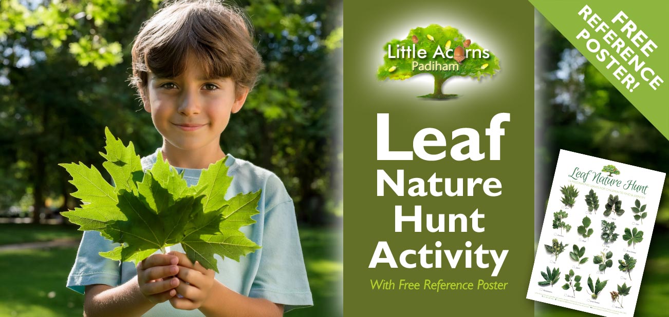 Leaf Nature Hunt Activity for Kids – with Free Reference Poster Leaf Nature Hunt Activity for Kids – with Free Reference Poster
