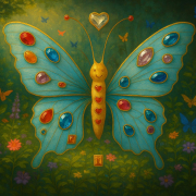 Microsoft Copilot's AI transformation of a child's butterfly art.